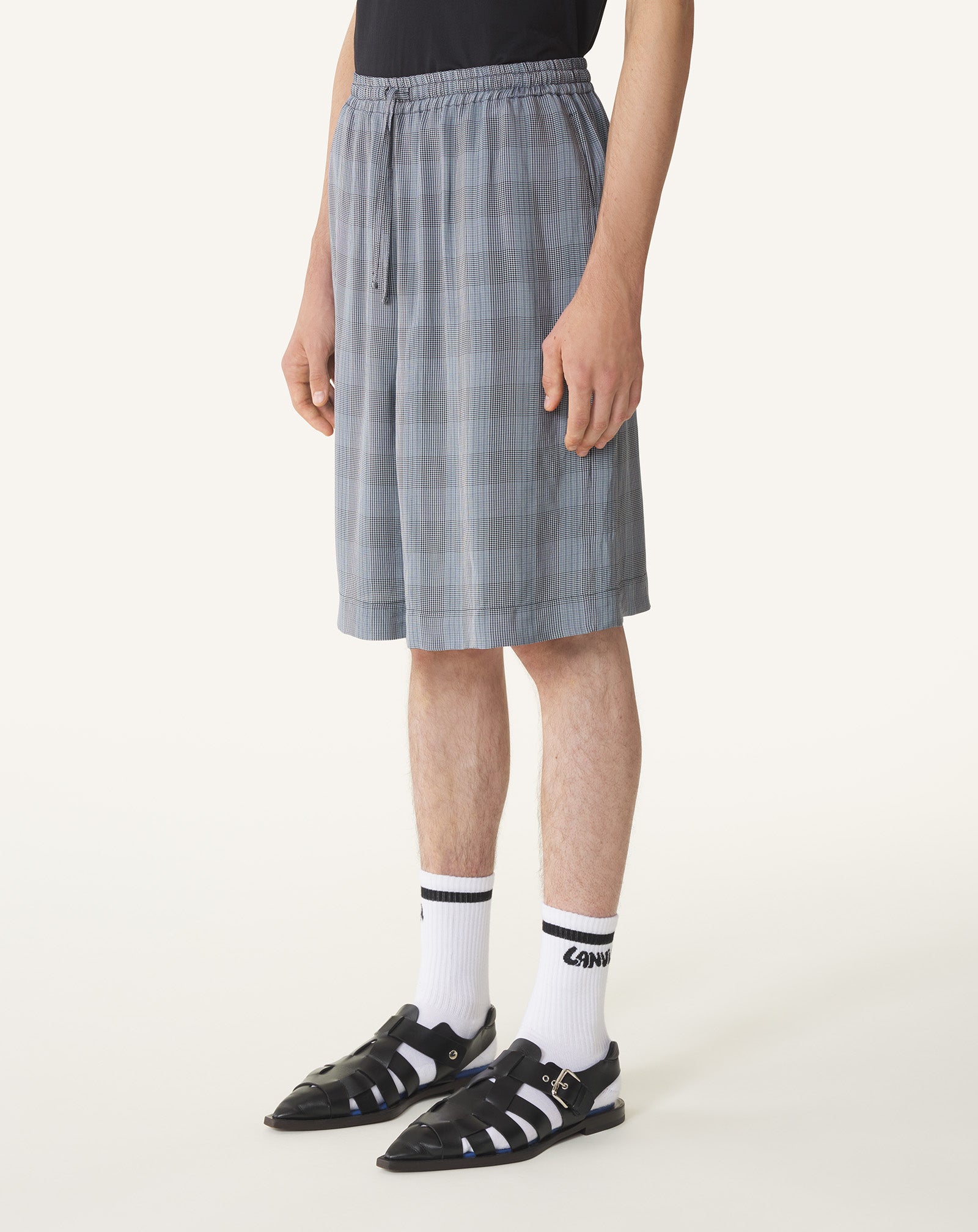 VISCOSE BERMUDA SHORTS