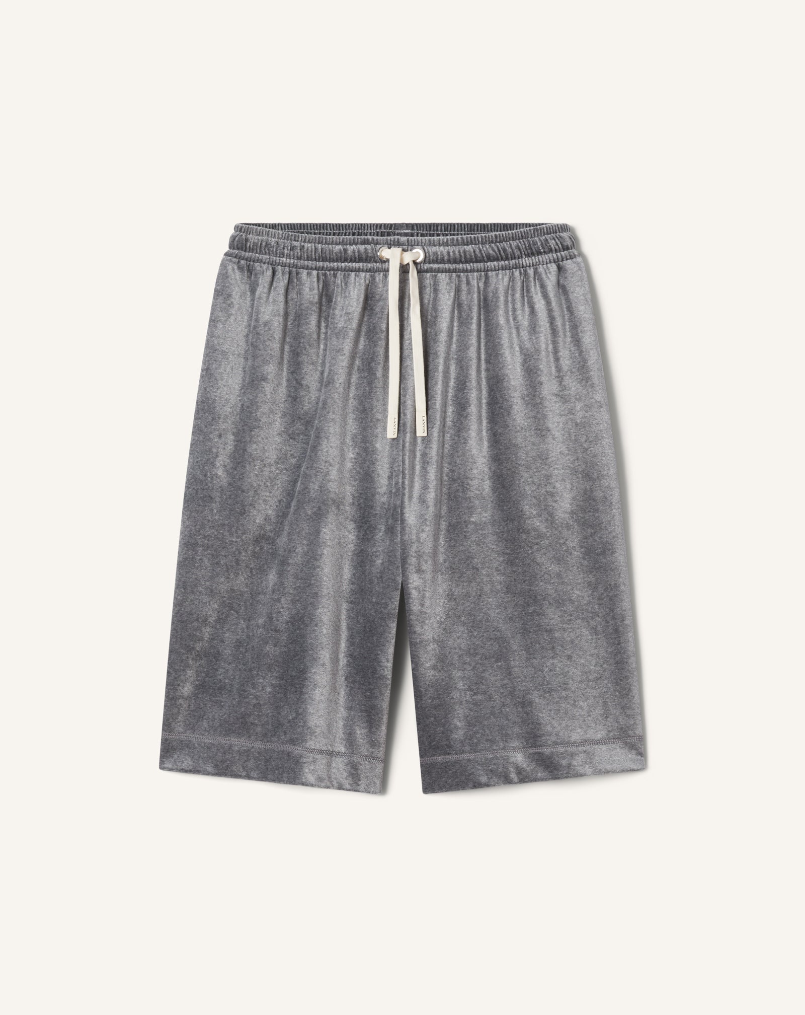 VELVET BERMUDA SHORTS