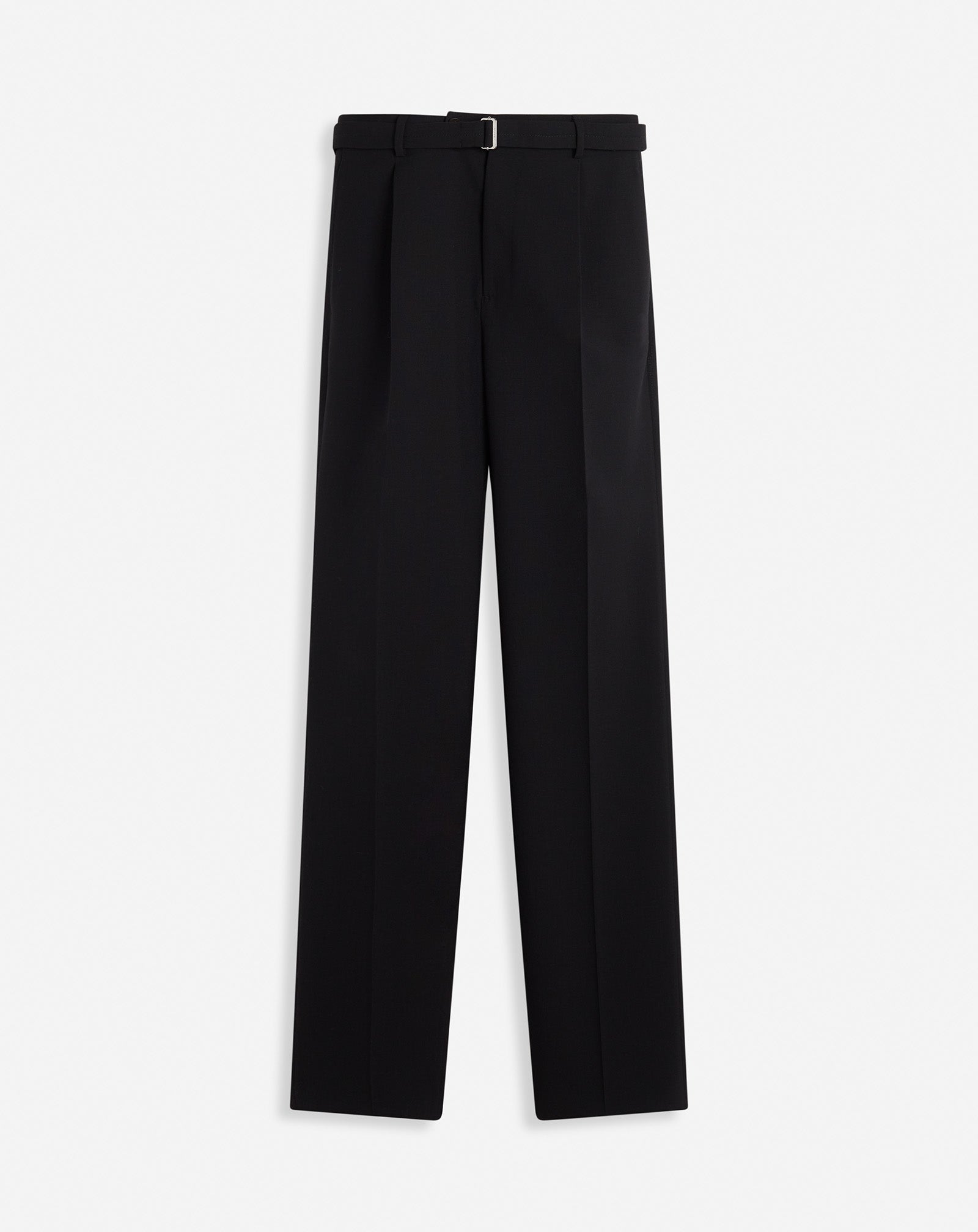 STRAIGHT FIT WOOL PANTS