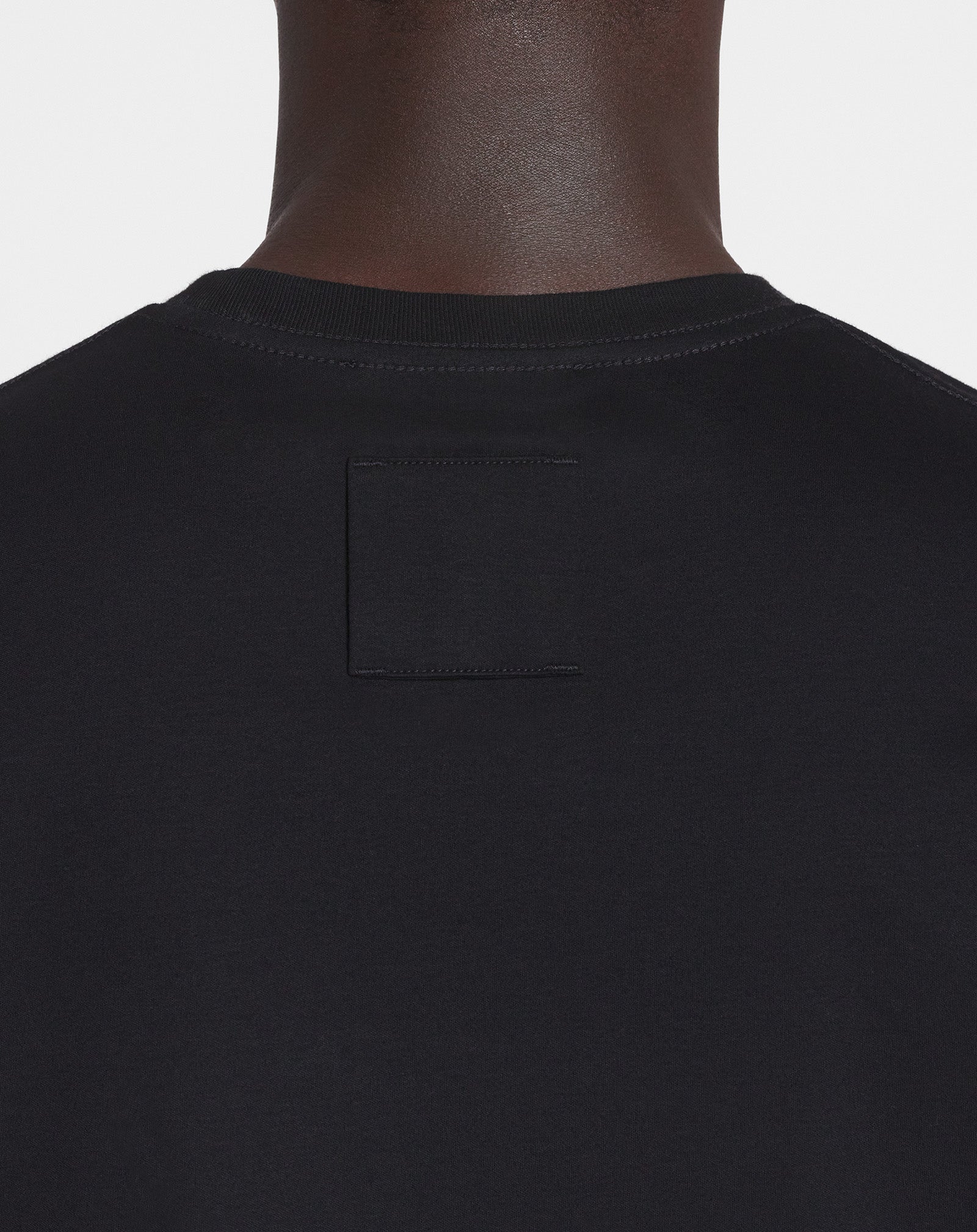BLACK LANVIN EMBROIDERED T-SHIRT