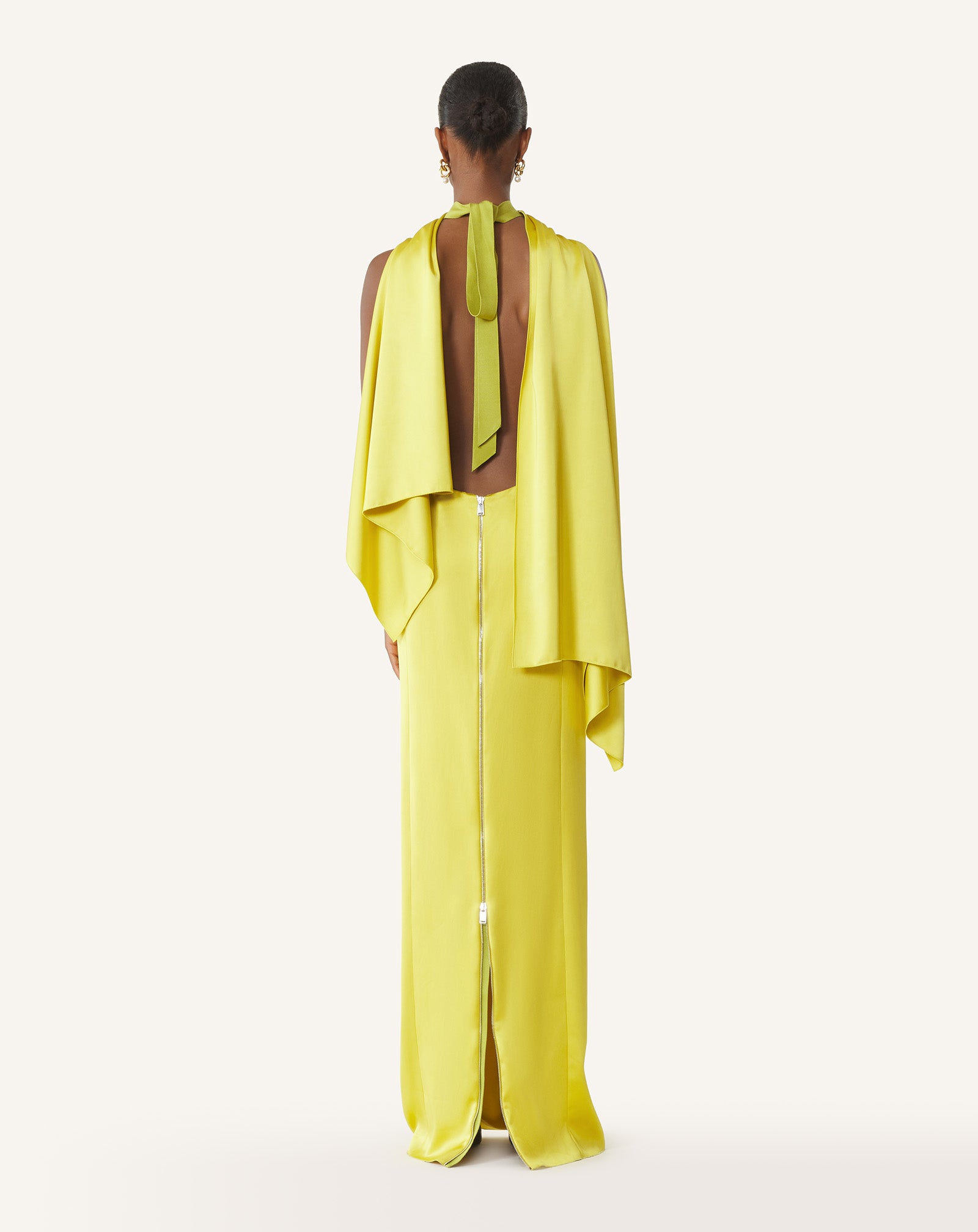 LONG SATIN DRESS