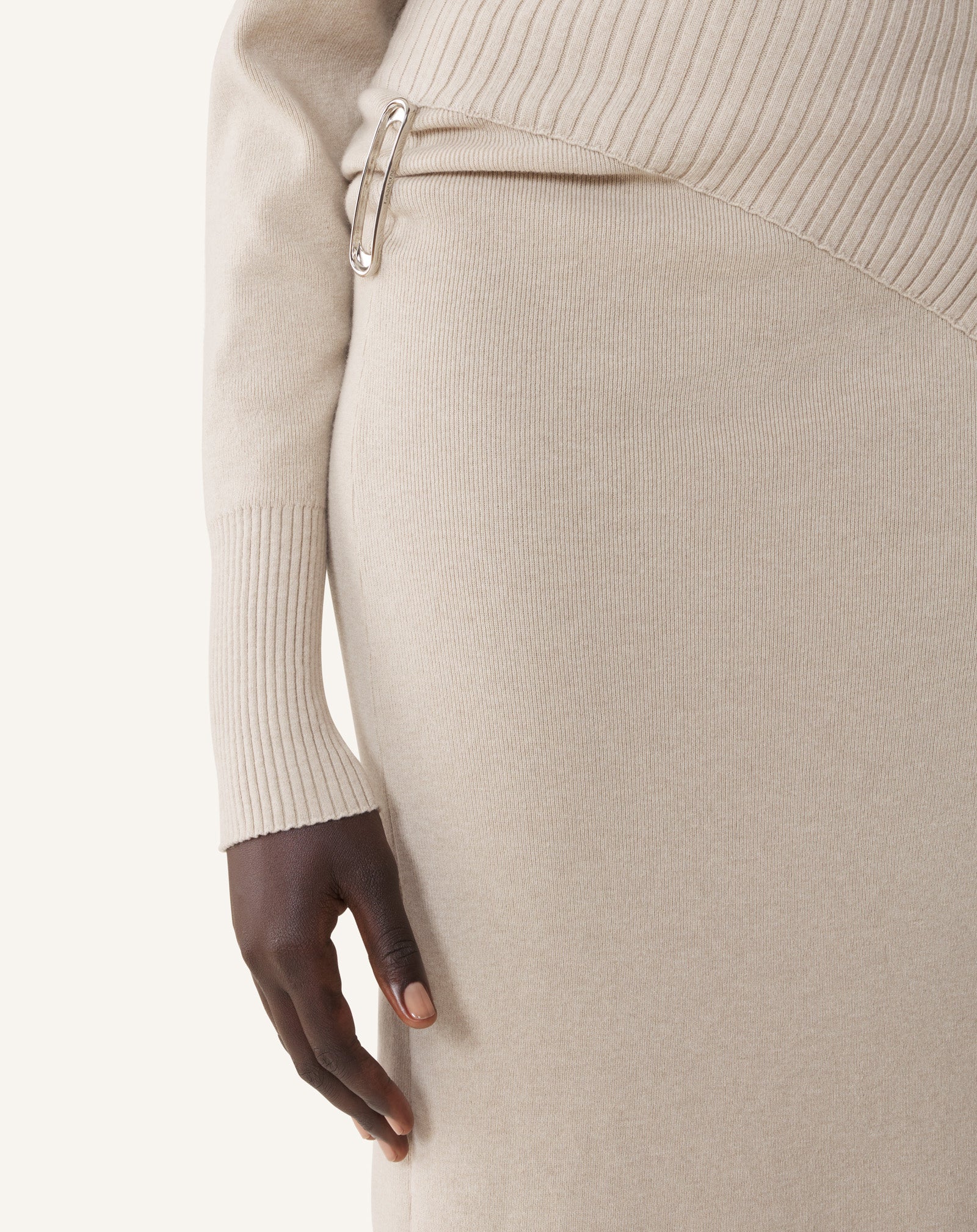 WOOL AND CASHMERE MIDI DRESS