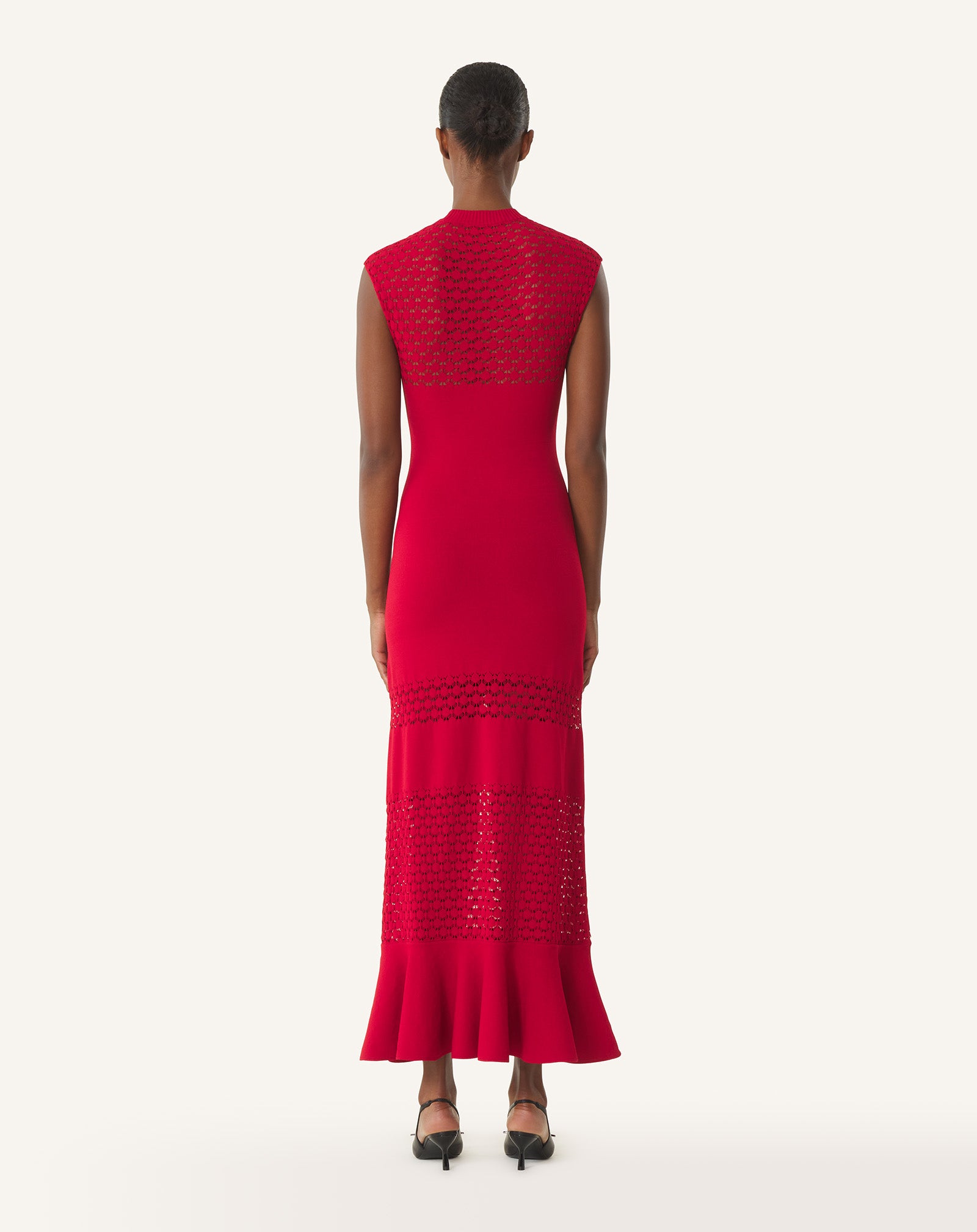 LACE DETAIL DRESS IN VISCOSE