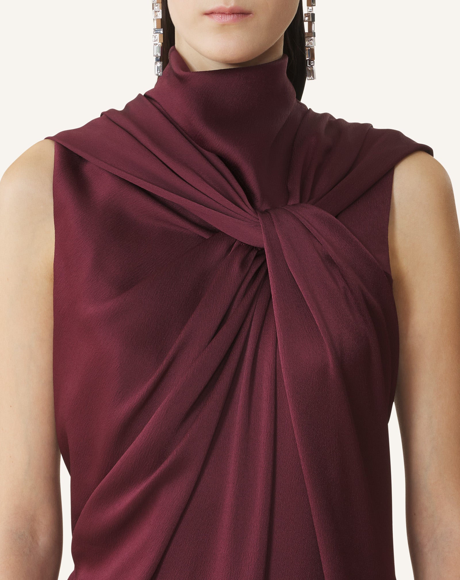 LONG JUMPSUIT IN SATIN