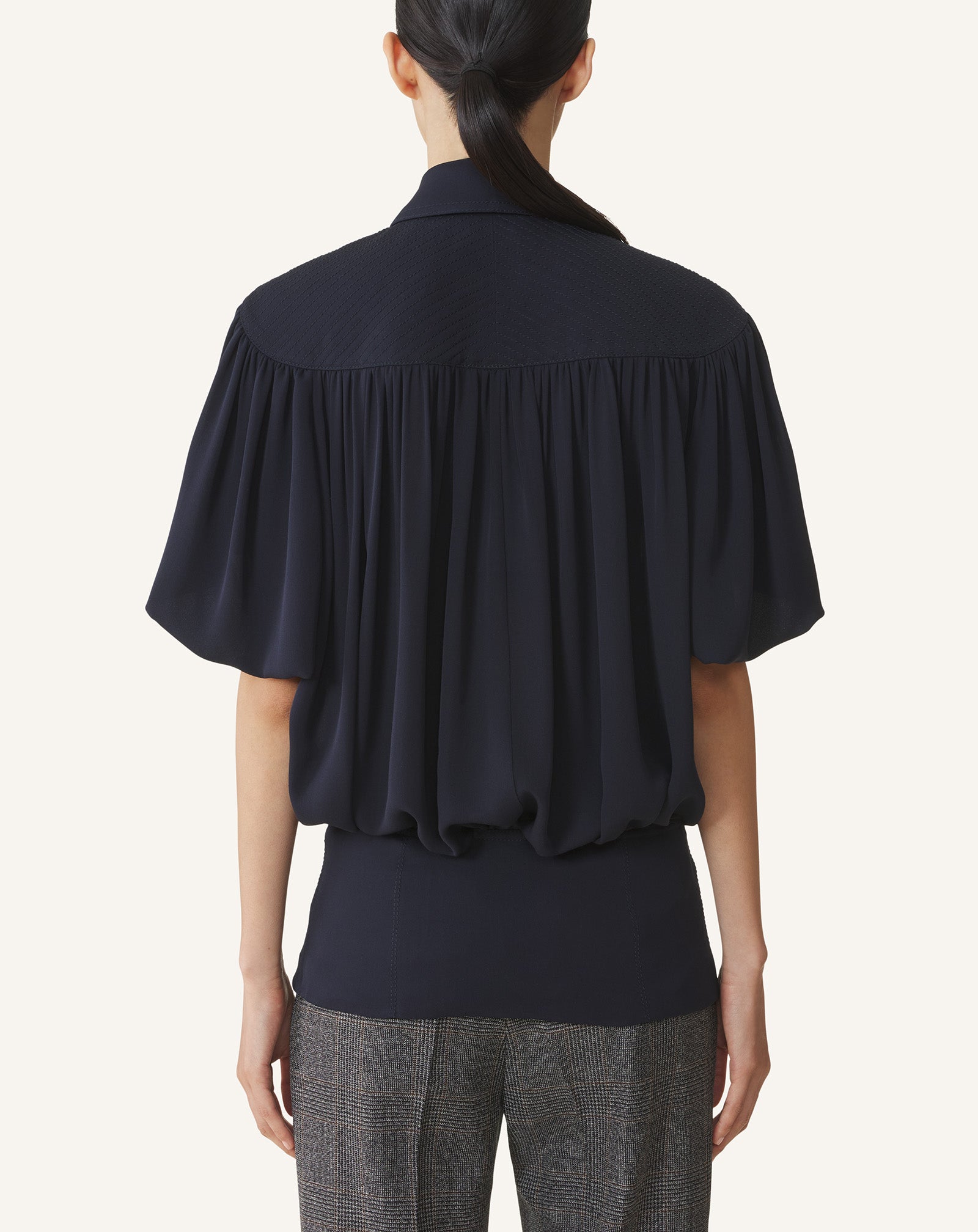 TOP IN SILK GEORGETTE