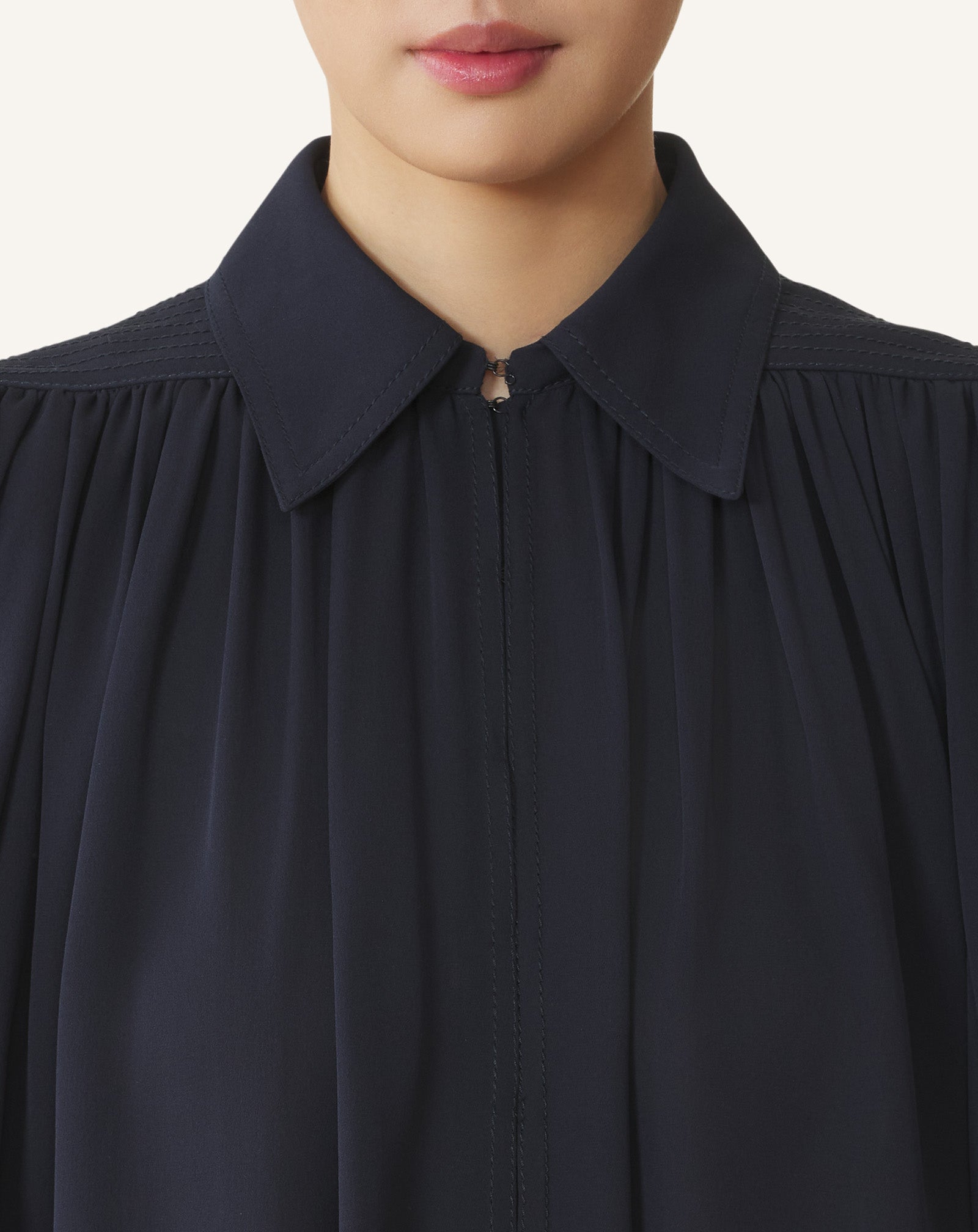 TOP IN SILK GEORGETTE