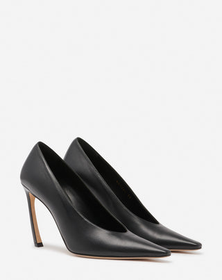 LEATHER SWING PUMPS