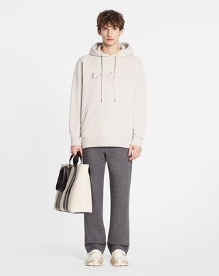 OVERSIZED EMBROIDERED LANVIN PARIS HOODIE